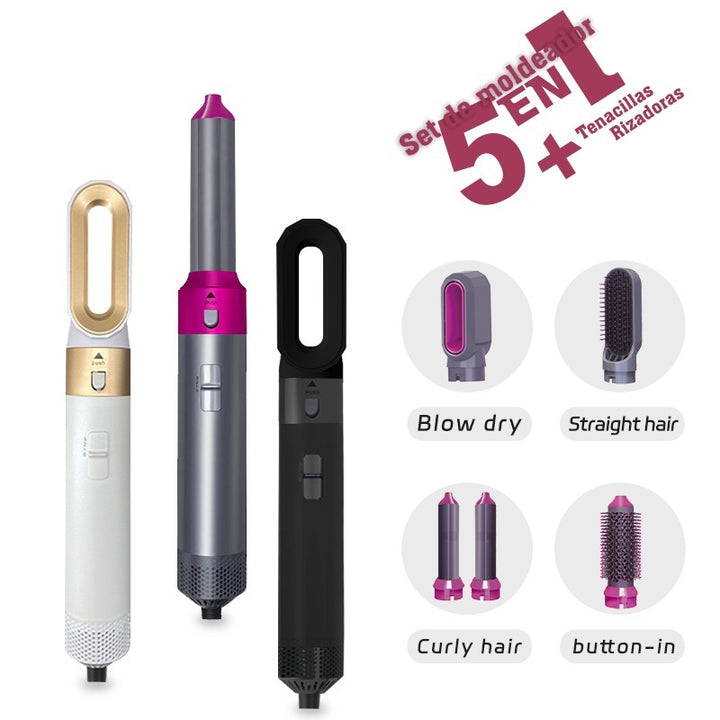 5-in-1 Hot Air Comb & Auto Curling Iron | Straightener + Volumizer - Exquisitetrends