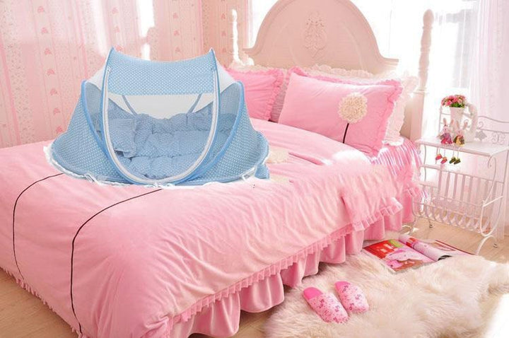 Foldable Baby Bed Net With Pillow Net 2pieces Set - Exquisitetrends