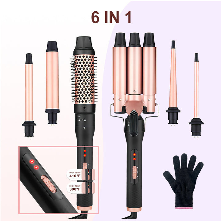 All-in-one Three-tube Water Wave Hair Curler - Exquisitetrends