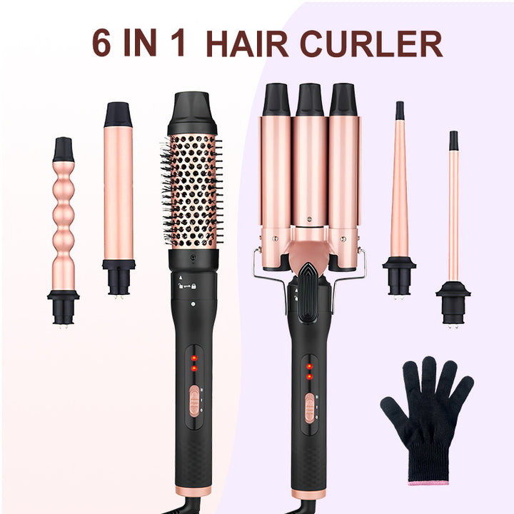 All-in-one Three-tube Water Wave Hair Curler - Exquisitetrends