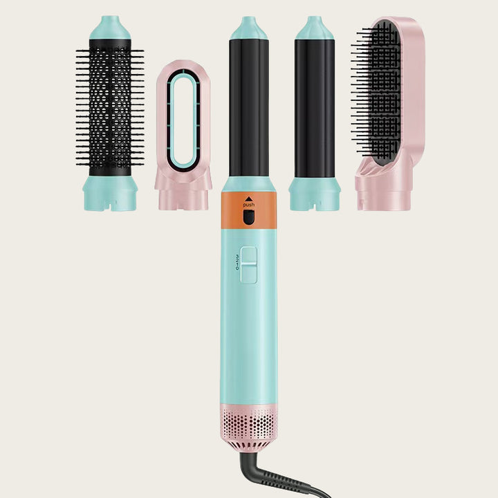 5-in-1 Hot Air Comb & Auto Curling Iron | Straightener + Volumizer - Exquisitetrends
