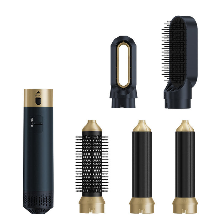 5-in-1 Hot Air Comb & Auto Curling Iron | Straightener + Volumizer - Exquisitetrends
