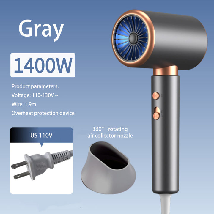 F37 2000W Gear Professional Hair Dryer Negative Lonic Blow Dryer Hot Cold Wind Air Brush Hairdryer Strong PowerDryer Salon Tool - Exquisitetrends