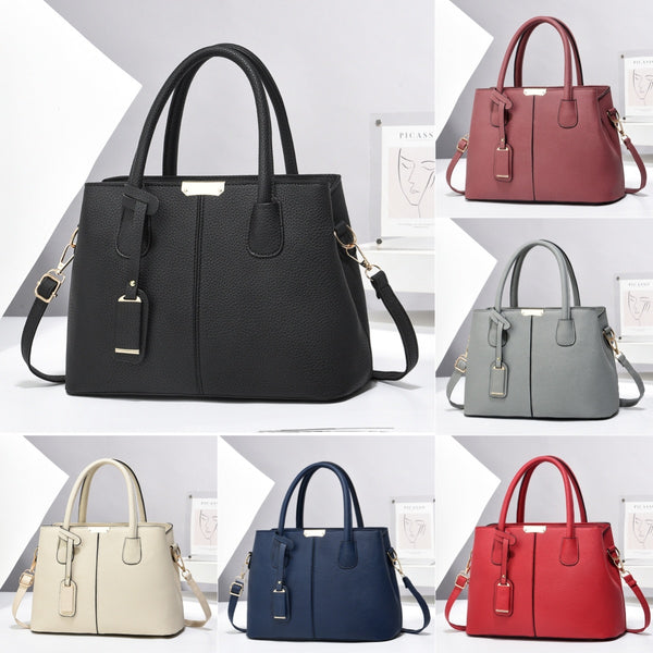 Women PU Leather Tote Square Design