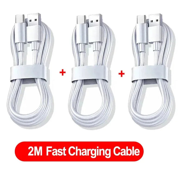 FASO 1-3PCS 10A 100W Type C Super Fast Charging Cable Data Cord For Samsung Huawei Xiaomi Redmi Quick Charing USB C Cables - Exquisitetrends