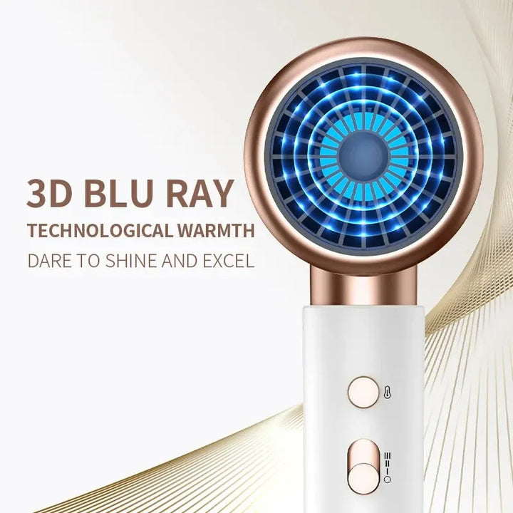 F37 2000W Gear Professional Hair Dryer Negative Lonic Blow Dryer Hot Cold Wind Air Brush Hairdryer Strong PowerDryer Salon Tool - Exquisitetrends