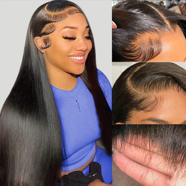 Premium Human Hair HD Lace Wig Pre Plucked, Glueless - Exquisitetrends