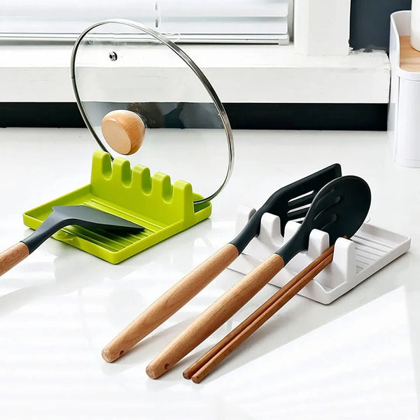 1Pcspatula Rack Pot Lid Rack Shelves Counter Top Shovel Spoon Shelf Soup Spoon Pad Put Soup Spoon Chopsticks Holder