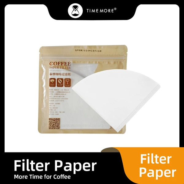 Coffee Pot Filter Paper By Hand Drip Cup 50pcs American Coffee Machine Filter Fan V-shaped