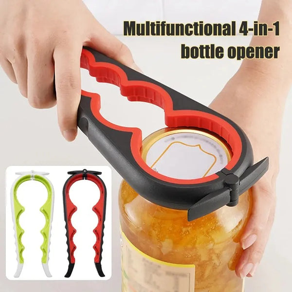 Can Opener Multi Functional Four In One Beverage Bottle Opener Cap Twister Four Position Can Opener