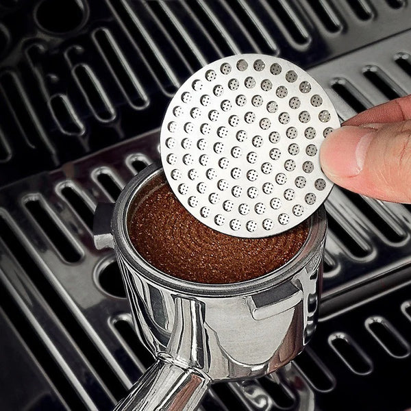 58mm Reusable Coffee Puck Screen 304 Stainless steel Double Layer Coffee Filter Fine Mesh Professional Espresso Accessory