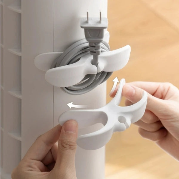 Power Cord Fixed Wire Clamp Cable Organizer Kitchen Mounted Plug Cable Data Cable Organizer