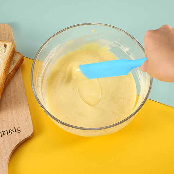 Food Grade Silicone Cream Scraper Household all-in-one Long Cake Spatula Heat-resistant Kitchen Baking Tool